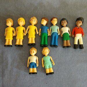 Little Tikes family figures x 9 Vintage